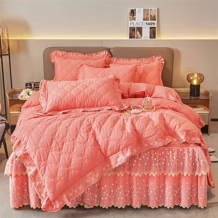 91家纺网 家纺一手货源 找家纺 （总）2023 恒爱家纺 13372甜蜜公主床裙四件套