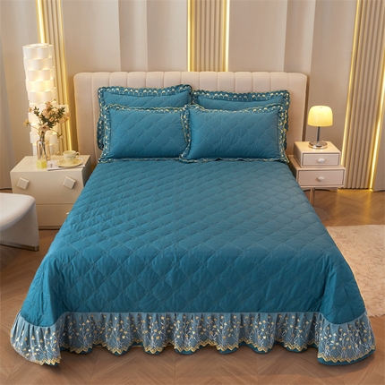 2023 恒爱家纺 13372甜蜜公主单床盖 宝丽蓝