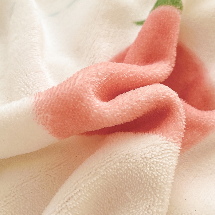 91家纺网 家纺一手货源 找家纺 金爱家 2023新款ins小清新韩系卡通少女心奶油兔子加厚牛奶绒系列四件套 绒-蜜桃朵朵