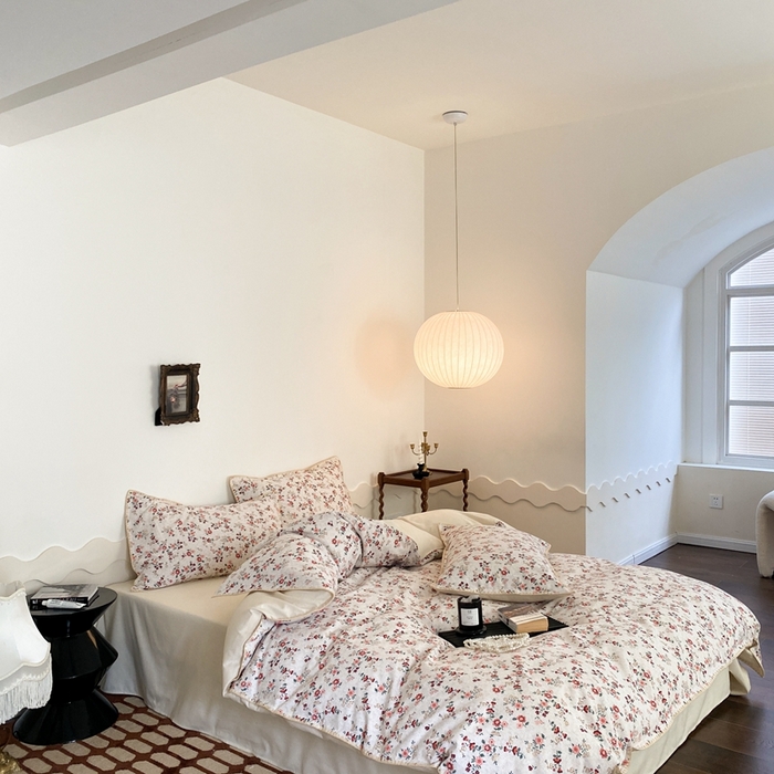 91家纺网 家纺一手货源 找家纺 旷野 2023秋冬磨毛碎花四件套 繁花