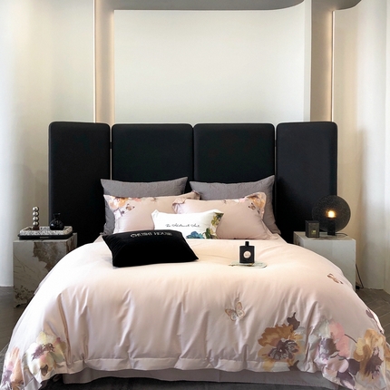 91家纺网 家纺一手货源 找家纺 （总）初拾 2023新款100支澳棉新中式国风四件套-水墨江南