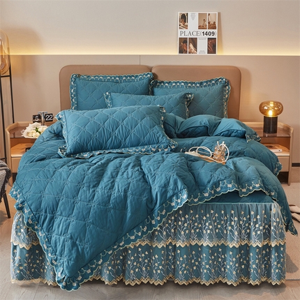 91家纺网 家纺一手货源 找家纺 （总）2023 恒爱家纺 13372甜蜜公主床裙四件套