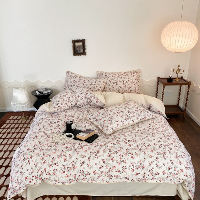 91家纺网 家纺一手货源 找家纺 旷野 2023秋冬磨毛碎花四件套 繁花