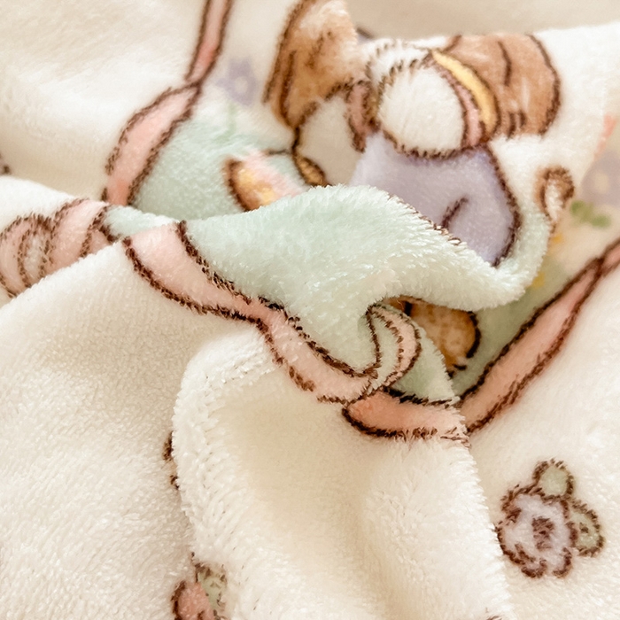 91家纺网 家纺一手货源 找家纺 金爱家 2023新款ins小清新韩系卡通少女心奶油兔子加厚牛奶绒系列四件套 绒-萝莉