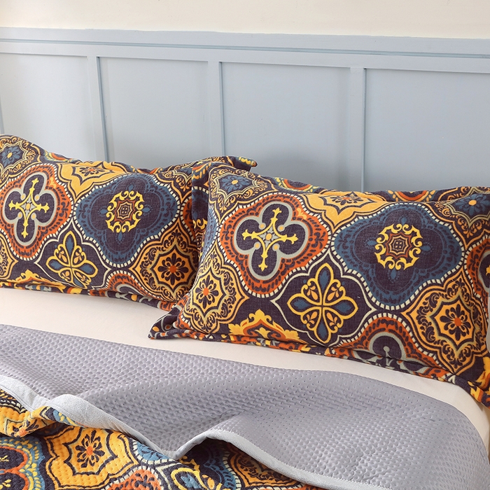 91家纺网 家纺一手货源 找家纺 胜权 2024款高克重牛奶绒夹棉单床盖单件保暖床盖三件套 罗曼蒂克