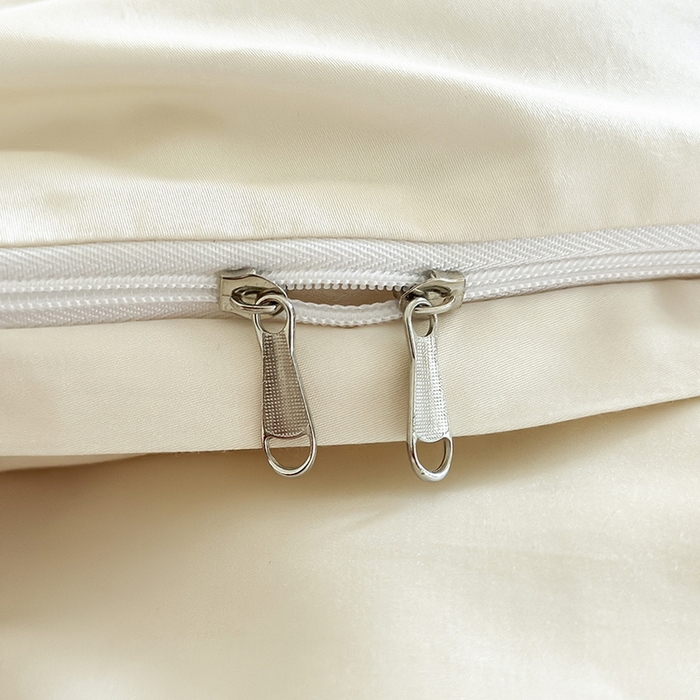 91家纺网 家纺一手货源 找家纺 618家纺 2023新款50S100支长绒棉全棉纯棉纯色四件套 纯色元气白桃