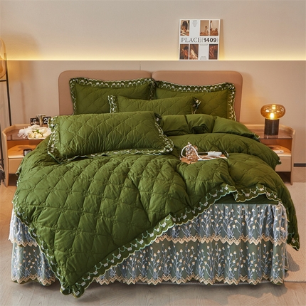 91家纺网 家纺一手货源 找家纺 （总）2023 恒爱家纺 13372甜蜜公主床裙四件套