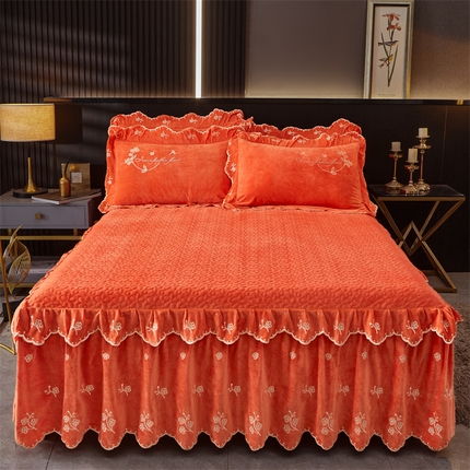 91家纺网 家纺一手货源 找家纺 （总）2023 恒爱家纺 花好月圆宝宝绒单床裙