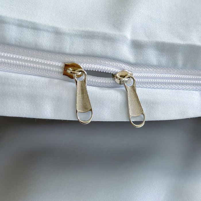 91家纺网 家纺一手货源 找家纺 618家纺 2023新款50S100支长绒棉全棉纯棉纯色四件套 纯色冰蓝