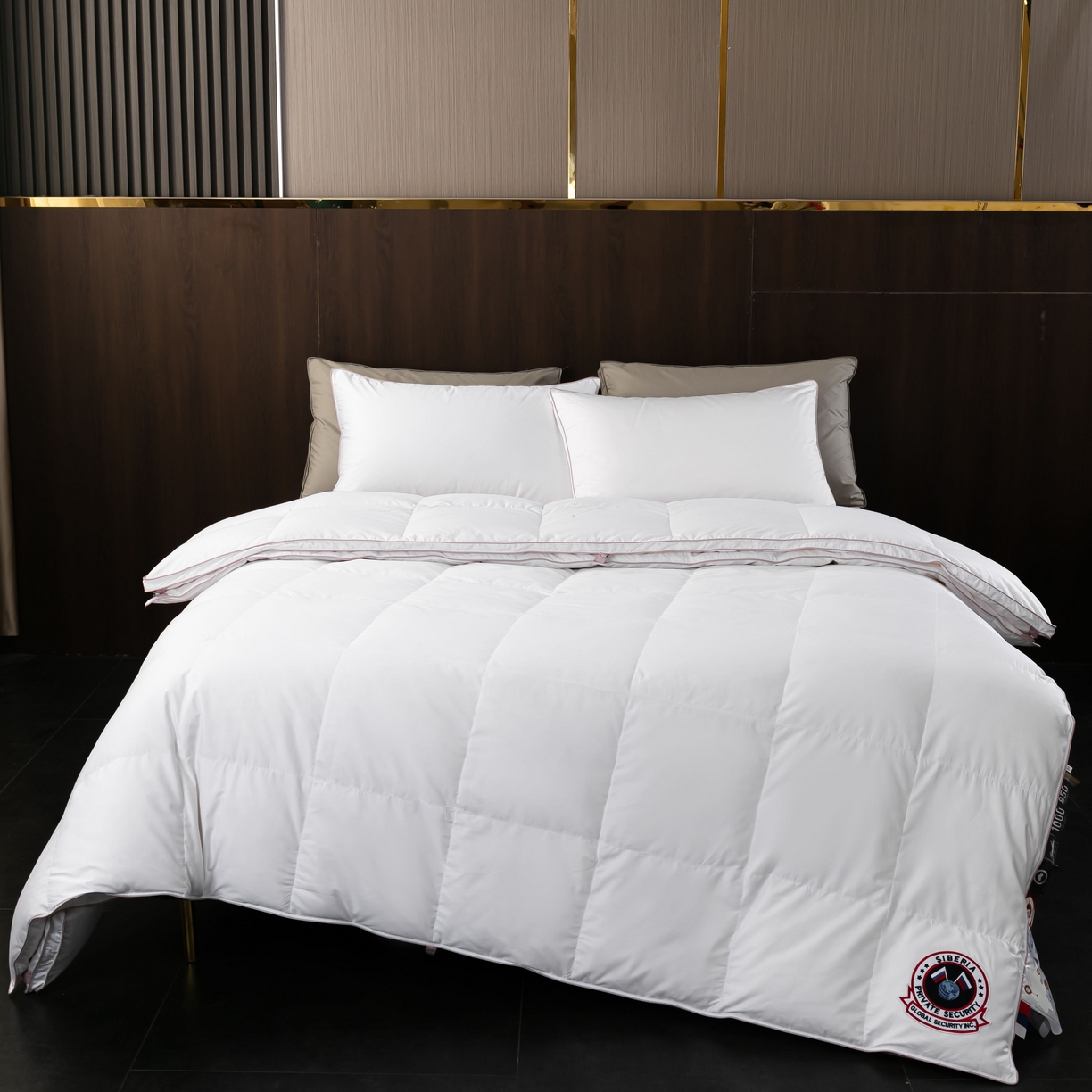 91家纺网 家纺一手货源 找家纺 （总）岚司羽 新款全棉羽绒被子母被芯优质95%白鹅绒冬被