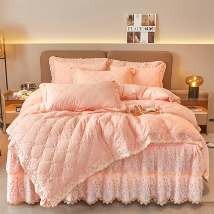 91家纺网 家纺一手货源 找家纺 （总）2023 恒爱家纺 13372甜蜜公主床裙四件套