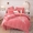 91家纺网 家纺一手货源 找家纺 优姿家纺 2024新品8.5斤德芙绒韩版床裙绣花保暖四件套 今生有约少女粉