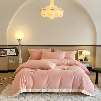 91家纺网 家纺一手货源 找家纺 （总）拼社家纺 全棉加厚磨毛四件套-minmin系列