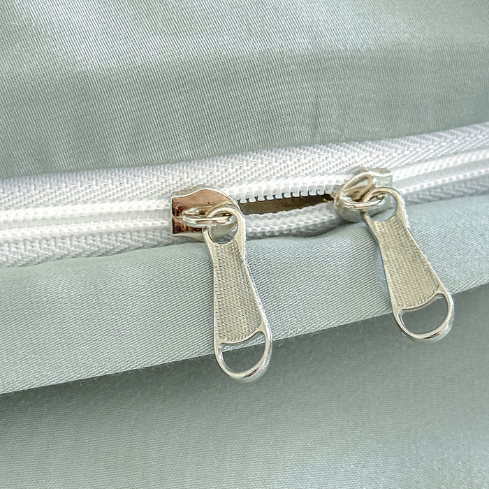 91家纺网 家纺一手货源 找家纺 618家纺 2023新款50S100支长绒棉全棉纯棉纯色四件套 纯色奶油绿