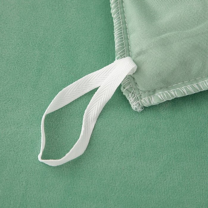 91家纺网 家纺一手货源 找家纺 优姿家纺 2024新品8.5斤德芙绒韩版床裙绣花保暖四件套 今生有约浅绿