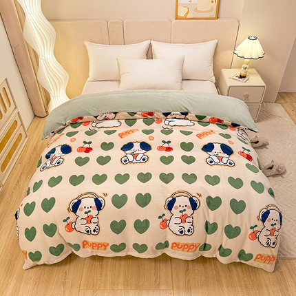 91家纺网 家纺一手货源 找家纺 (总) 卡普家居2025新款加厚保暖牛奶绒系列--单品被套