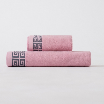 91家纺网 家纺一手货源 找家纺 （总）彩虹毛巾 2023新款中国风长城格毛巾全棉长绒棉浴巾纯棉毛巾浴巾套装