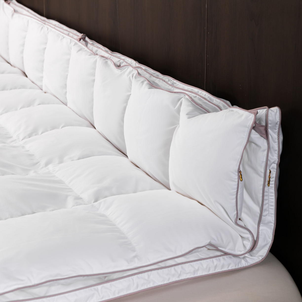 91家纺网 家纺一手货源 找家纺 （总）岚司羽 新款全棉羽绒被子母被芯优质95%白鹅绒冬被