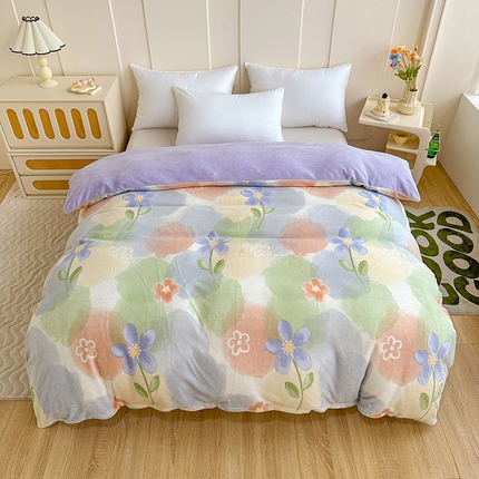 91家纺网 家纺一手货源 找家纺 (总) 卡普家居2025新款加厚保暖牛奶绒系列--单品被套