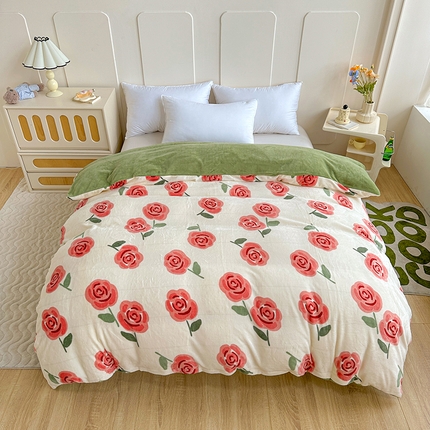 91家纺网 家纺一手货源 找家纺 (总) 卡普家居2025新款加厚保暖牛奶绒系列--单品被套