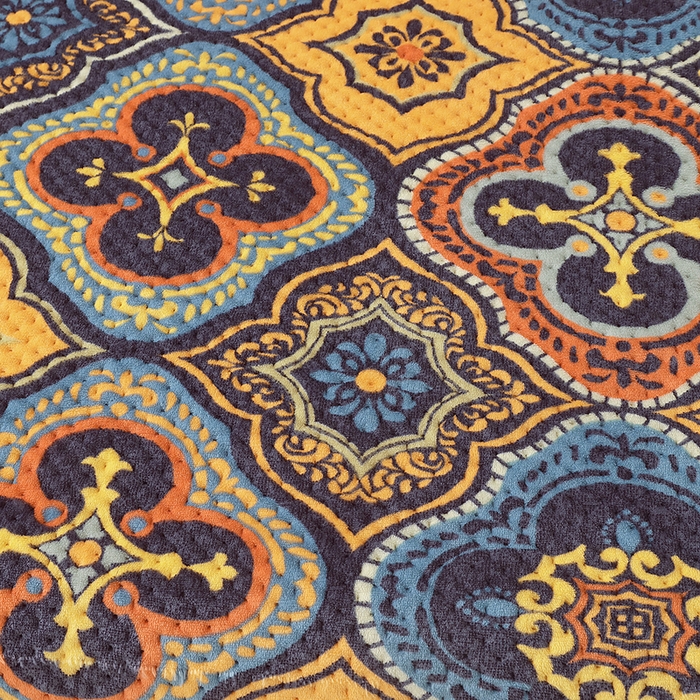 91家纺网 家纺一手货源 找家纺 胜权 2024款高克重牛奶绒夹棉单床盖单件保暖床盖三件套 罗曼蒂克