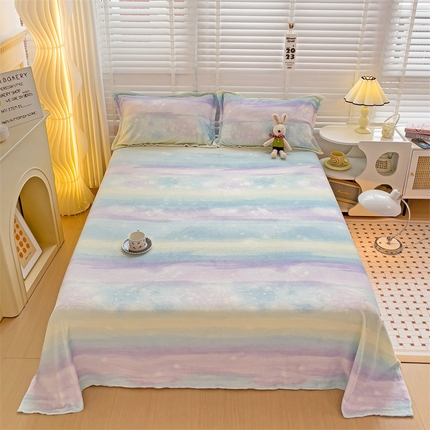 91家纺网 家纺一手货源 找家纺 （总）名兮家居 2023新款高克重牛奶绒床单