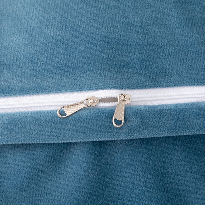 91家纺网 家纺一手货源 找家纺 优姿家纺 2024新品8.5斤德芙绒韩版床裙绣花保暖四件套 绽放宝石兰