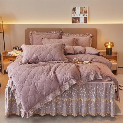 91家纺网 家纺一手货源 找家纺 （总）2023 恒爱家纺 13372甜蜜公主床裙四件套