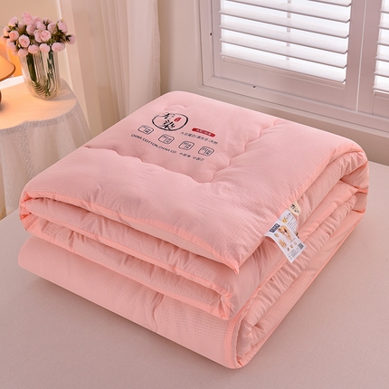 91家纺网 家纺一手货源 找家纺 易展 2023新款华夫格无染大豆纤维被 无染华夫格-玉