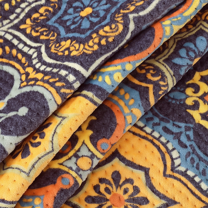 91家纺网 家纺一手货源 找家纺 胜权 2024款高克重牛奶绒夹棉单床盖单件保暖床盖三件套 罗曼蒂克