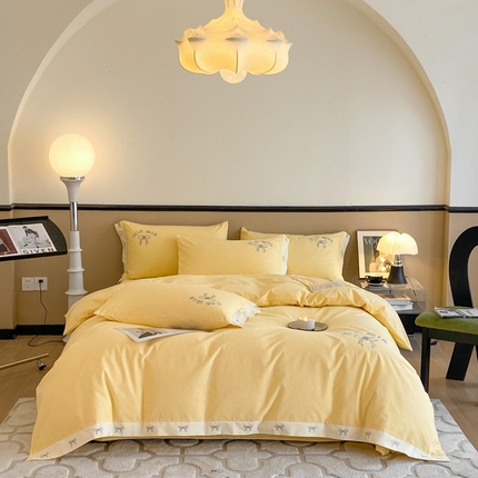 91家纺网 家纺一手货源 找家纺 （总）拼社家纺 全棉加厚磨毛四件套-minmin系列