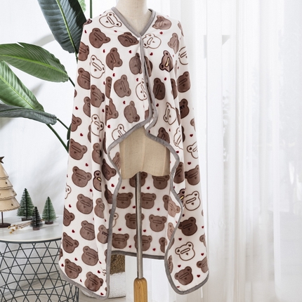 卉晨毛毯 2024爆款加厚潮人牛奶绒空调毯披肩毯午睡毛毯 尼亚