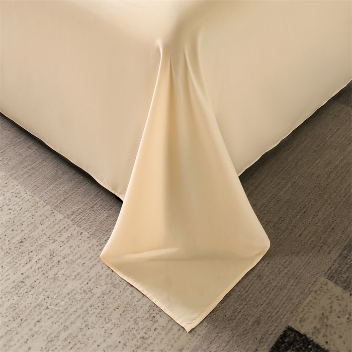 91家纺网 家纺一手货源 找家纺 盛秋家纺 2025新款洛伦-麻绳款系列四件套 南瓜橘+奶黄