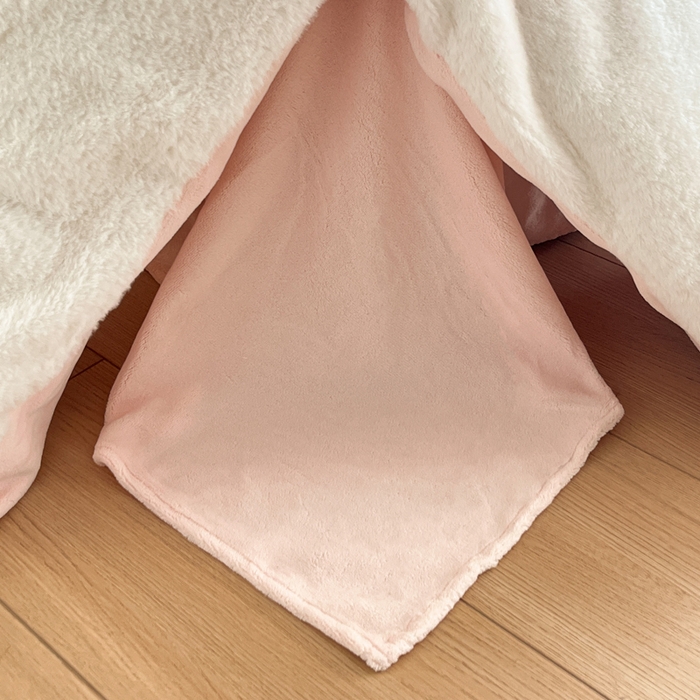 91家纺网 家纺一手货源 找家纺 金爱家 23新品全消光牛奶绒A类纯色立体獭兔毛绒四件套兔毛纯色-奶白粉