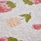 91家纺网 家纺一手货源 找家纺 莱喜 2023新款牛奶绒印花花边床盖系列 H奶油草莓兔
