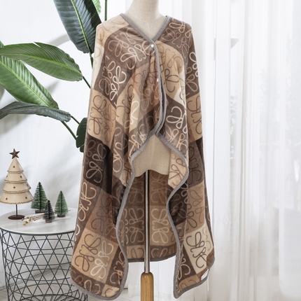 卉晨毛毯 2024爆款加厚潮人牛奶绒空调毯披肩毯午睡毛毯 贝格