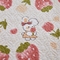 91家纺网 家纺一手货源 找家纺 莱喜 2023新款牛奶绒印花花边床盖系列 H奶油草莓兔
