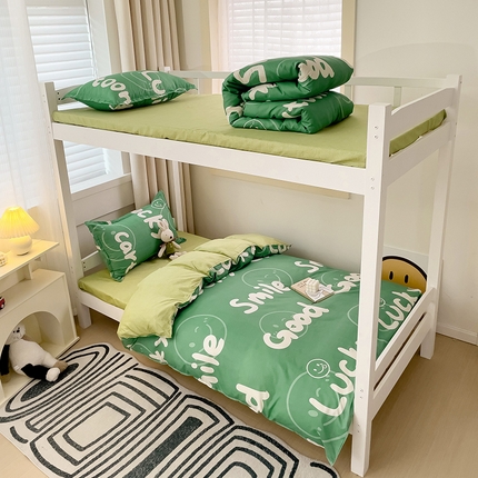 91家纺网 家纺一手货源 找家纺 （总）佑泽 2025新款芦荟棉活性印花四件套-上下铺