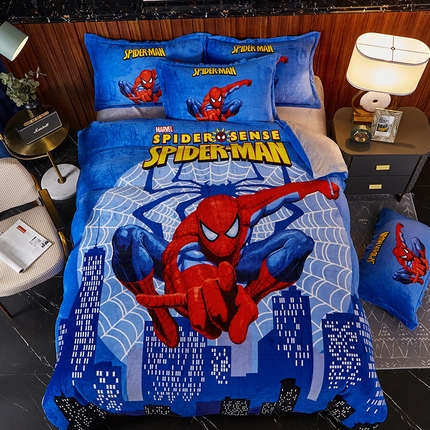 91家纺网 家纺一手货源 找家纺 （总）KT猫 2024卡通法莱绒牛奶绒四件套