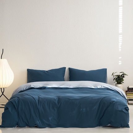 91家纺网 家纺一手货源 找家纺 （总）风向标家纺 2023新款A类全棉针织双拼四件套（新配色）