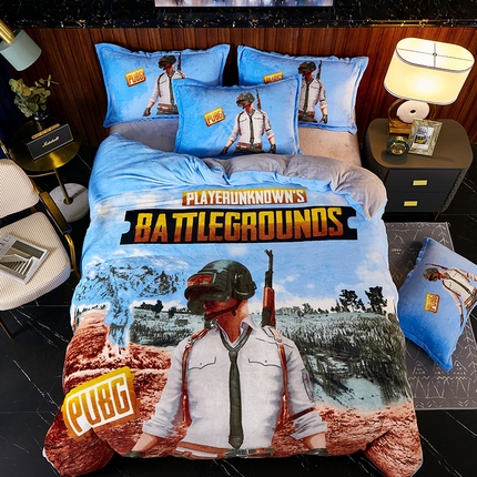 91家纺网 家纺一手货源 找家纺 （总）KT猫 2024卡通法莱绒牛奶绒四件套