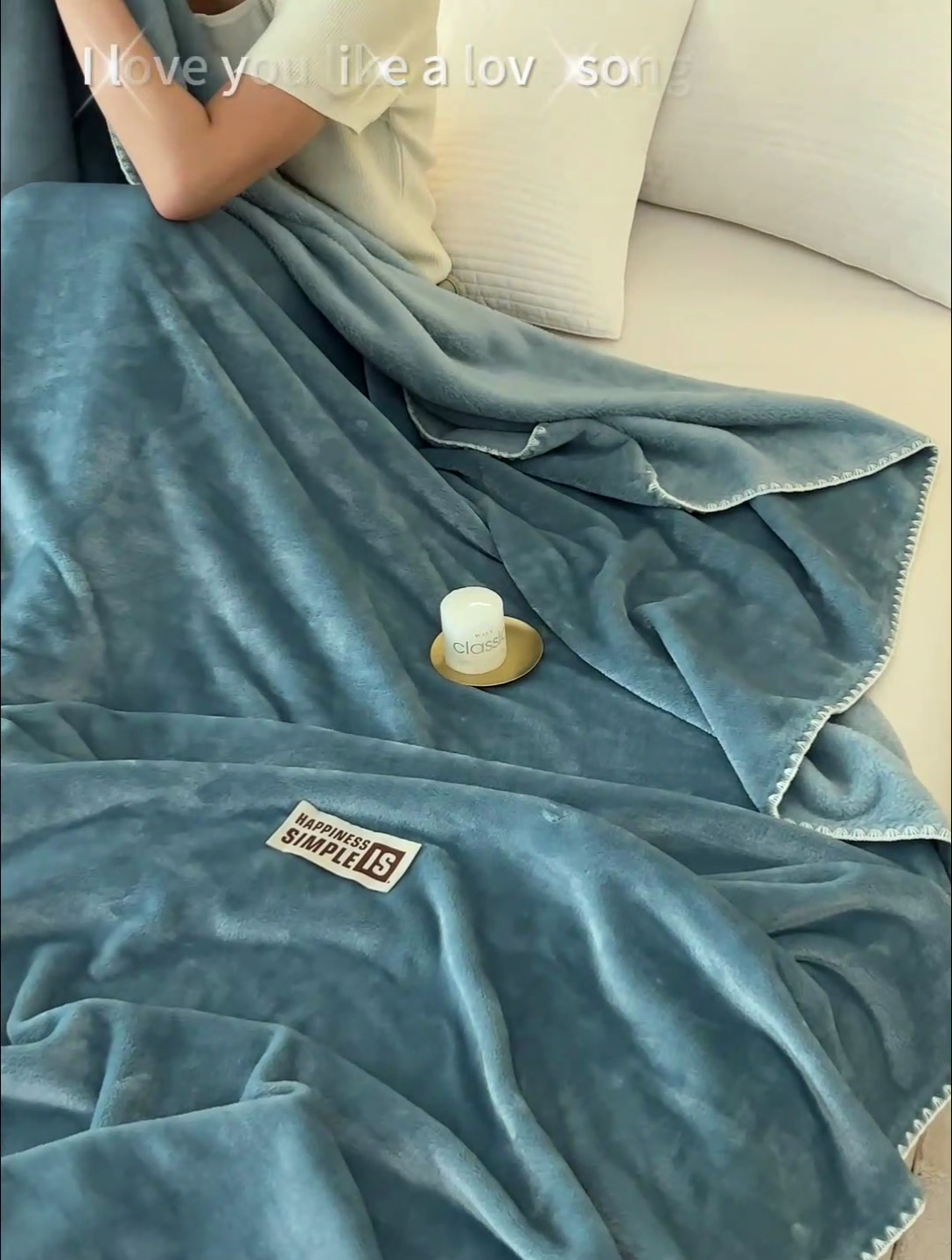 91家纺网 家纺一手货源 找家纺 畅销被业 2024新款双面牛奶绒多功能毛毯毯子 灰蓝