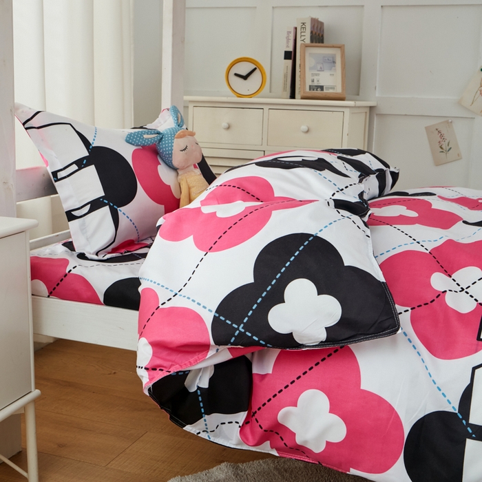 91家纺网 家纺一手货源 找家纺 2023新款亲肤棉美棉芦荟棉三件套美棉（8月）学生宿舍床 光辉岁月