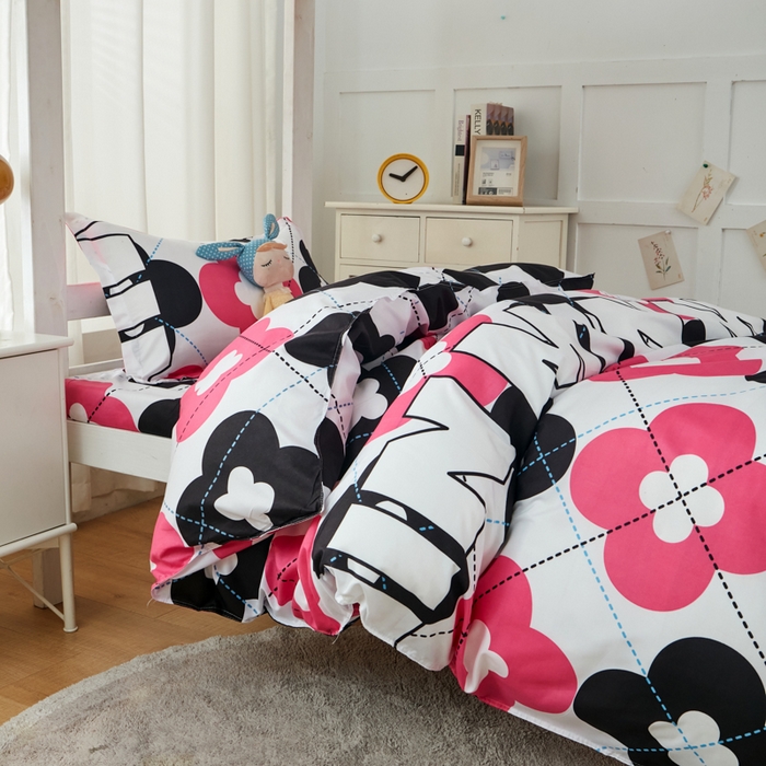 91家纺网 家纺一手货源 找家纺 2023新款亲肤棉美棉芦荟棉三件套美棉（8月）学生宿舍床 光辉岁月