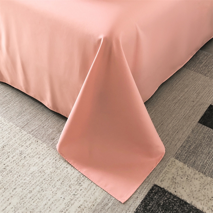 91家纺网 家纺一手货源 找家纺 盛秋家纺 2025新款洛伦-麻绳款系列四件套 奶油粉+浅豆沙