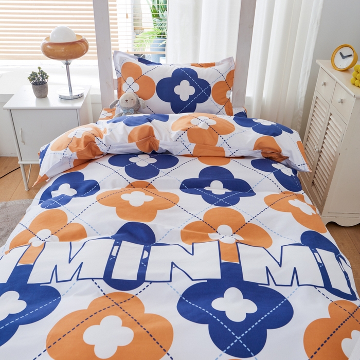 91家纺网 家纺一手货源 找家纺 2023新款亲肤棉美棉芦荟棉三件套美棉（8月）学生宿舍床 海阔天空