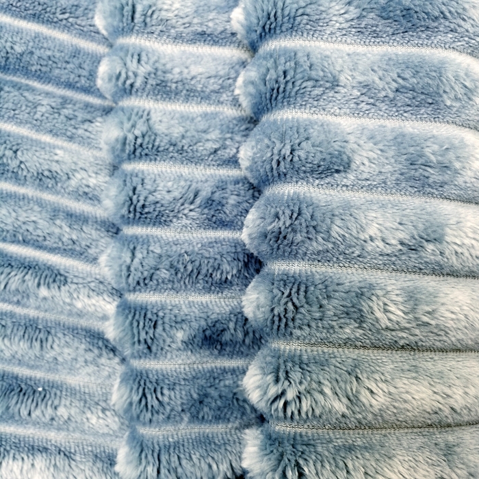 91家纺网 家纺一手货源 找家纺 卉晨毛毯家纺 2024新款波波毯空调毯午睡毯毛毯 蓝灰