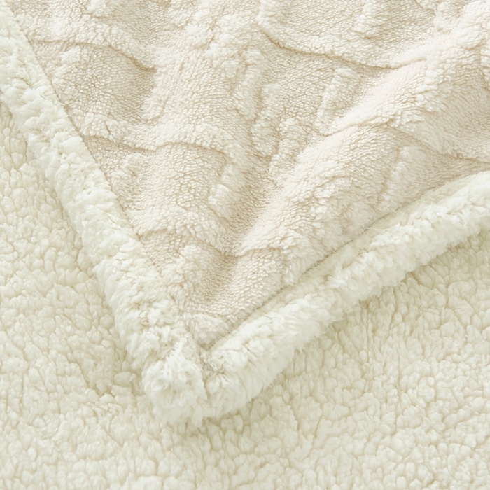 91家纺网 家纺一手货源 找家纺 卉晨毛毯家纺 2024新款塔芙绒复合毯 米杏