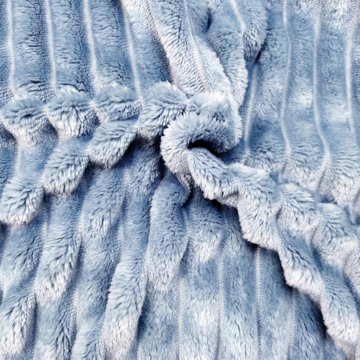 91家纺网 家纺一手货源 找家纺 卉晨毛毯家纺 2024新款波波毯空调毯午睡毯毛毯 蓝灰