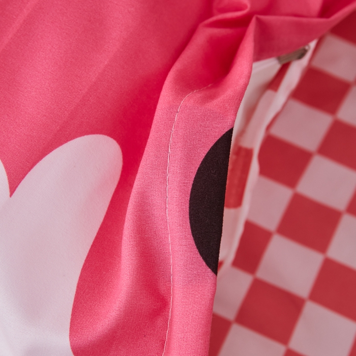 91家纺网 家纺一手货源 找家纺 2023新款亲肤棉美棉芦荟棉三件套美棉（8月）学生宿舍床 波点兔